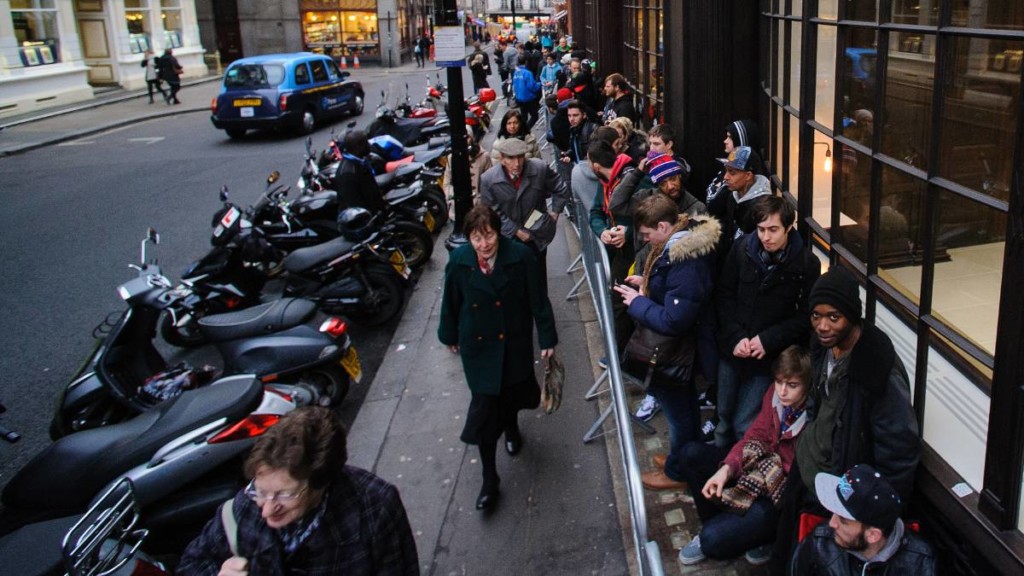 A Queue Before The Launch Of A Playstation. A Scenario Where Supply & Demand Outweighs Advertising Efforts